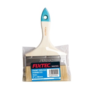 Pensula pentru vopsit FIXTEC cu maner din lemn 5" (56 mm)
