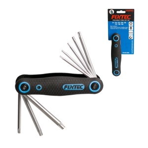 Set 8 unelte Torx pliabile FIXTEC T9–T40 CR-V