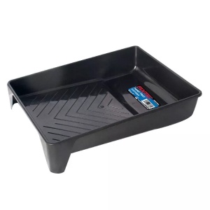 Tava pentru vopsea FIXTEC 9" din plastic rezistent, culoare neagra