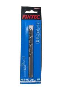Burghiu pentru metal HSS-M2 FIXTEC 7 mm x 109 mm