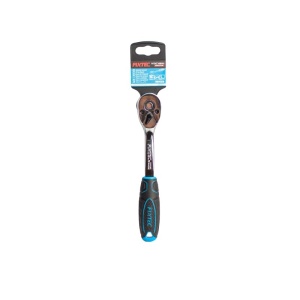 Cheie clichet FIXTEC 3/8" cu maner arcuit din CR-V - Img 1