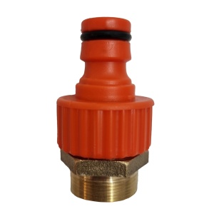Conector cu Filet pentru Furtun si Robinet - PVC si Alama
