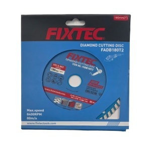 Disc taiere turbo diamantat FIXTEC 180 x 22.2 mm - Img 1