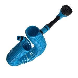 Furtun gradina spiralat FIXTEC 15m, EVA, cu pistol 8 moduri - Img 3