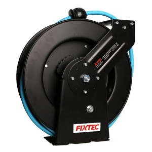 Furtun retractabil pneumatic FIXTEC 3/8" - 15 metri, racord BSP - Img 6