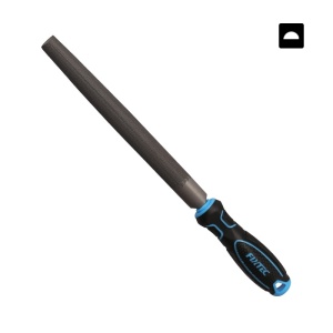 Lima Semirotunda FIXTEC 200 mm din Otel Carbon cu Maner Confortabil - Img 3