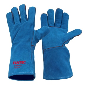 Manusi sudura FIXTEC 14 inch din piele tip split pentru protectie