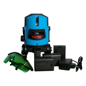 Nivela laser FIXTEC Verde cu 5 linii, acumulator inclus - Img 1