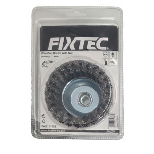 Perie Circulara din Otel FIXTEC 100 mm cu fir 0.30 mm - Img 3
