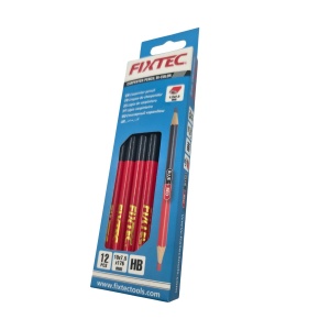 Set 12 Creioane Bicolore pentru Tamplarie FIXTEC 10x7,5x176 mm - Img 2
