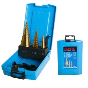 Set 3 burghie in trepte FIXTEC, 4-32mm, in cutie din plastic