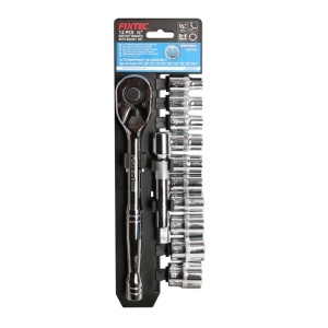 Trusa FIXTEC cu 12 chei clichet 1/2", CR-V - Img 2