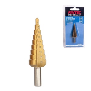 Burghiu treptat FIXTEC 4–20 mm HSS cu strat de titan