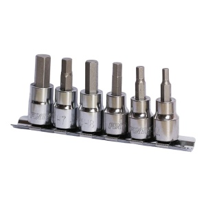 Kit 6 capete hexagonale Dr.Hex FIXTEC 3/8″ in 6 marimi - Img 2