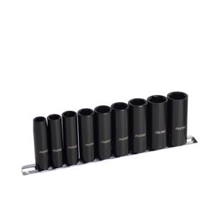Set chei tubulare de impact adanci FIXTEC, 9 bucati, 3/8", CR-V - Img 2