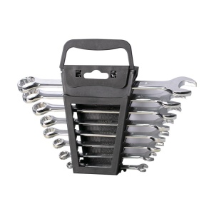 Set de chei combinate FIXTEC, 8 bucati, CR-V, cu suport - Img 5