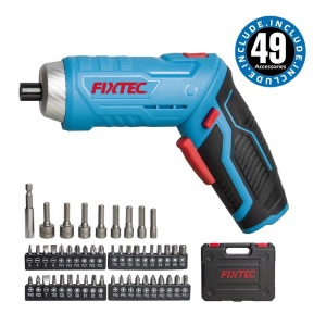 Surubelnita electrica FIXTEC 4V cu baterie reincarcabila, 49 piese incluse, cablu USB Type-C