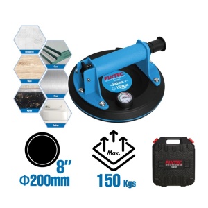Ventuza FIXTEC cu manometru, 200mm, sarcina 150kg