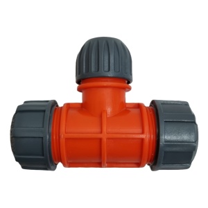 Conector Teu Filetat Ajustabil Pentru Furtunuri 3/4"-1/2"-3/4"