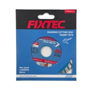 Disc diamantat 115 mm FIXTEC ingust pentru taiere uscata si umeda - Img 3