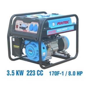Generator industrial pe benzina FIXTEC 3.5kW cu pornire electrica