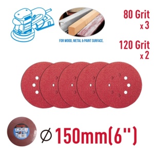 Pachet 5 Discuri Abrazive FIXTEC 125mm cu Prindere Tip Arici - Img 2