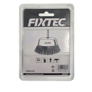 Perie rotativa FIXTEC 75 mm cu ax de 6.35 mm - Img 3