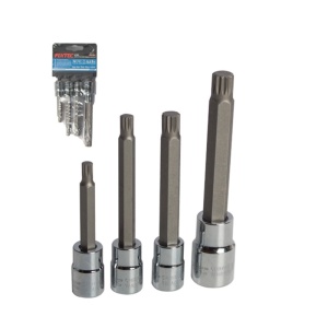 Set 4 capete XZN FIXTEC 3/8″‑1/2″ pentru utilizare in mecanica