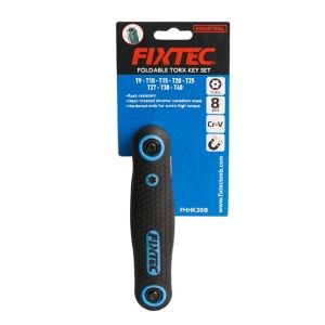 Set 8 unelte Torx pliabile FIXTEC T9–T40 CR-V - Img 2