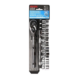 Set cheie clichet FIXTEC 12 bucati, 3/8", otel CR-V - Img 2