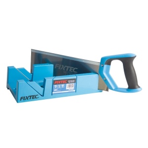 Set suport taiere unghi FIXTEC 300 mm cu ghidaj si fierastrau inclus