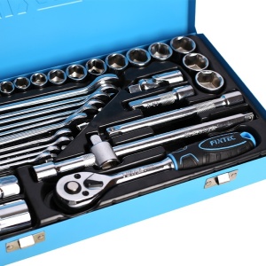 Trusa chei tubulare FIXTEC 36 de piese, 3/8" - Img 4