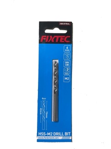 Burghiu pentru metal HSS-M2 FIXTEC 4 mm