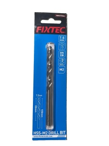 Burghiu pentru metal HSS-M2 FIXTEC 7.5 mm – FDBM01075