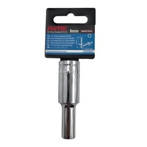 Cap tubular de impact 8 mm, FIXTEC, conexiune 1/2