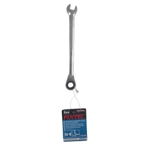 Cheie fixa cu clichet si cap mobil FIXTEC 8 mm - 72 dinti