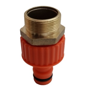 Conector cu Filet pentru Furtun si Robinet - PVC si Alama - Img 2