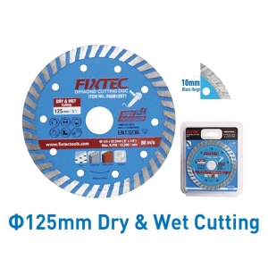 Disc diamantat FIXTEC 105 mm pentru taiere uscata si umeda - Img 3