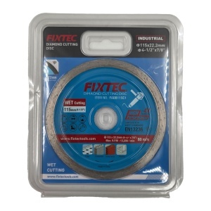 Disc diamantat FIXTEC 115x22.2 mm slim pentru taiere cu apa