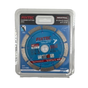 Disc taiere uscat FIXTEC 125 mm x 22.2 mm cu diamant