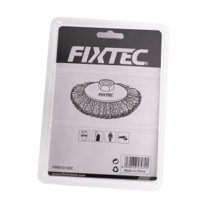 Perie Cupa FIXTEC 100mm cu filet M10x1.5 - Img 3