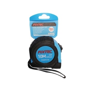Ruleta metalica FIXTEC 10m x 25mm cu blocare automata