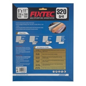 Set 5 Bucati Hartie Abraziva FIXTEC P320 pentru Rigips - Img 2