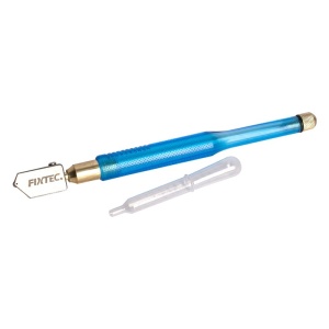 Taietor de sticla cu diamant si ulei FIXTEC 165 mm
