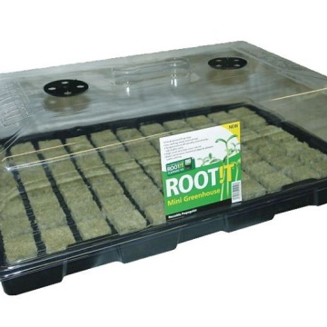 Mini-seră ROOT!T 57x37x21cm - propagator mare ventilat pentru germinare și înrădăcinarea butașilor