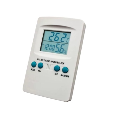 Termohigrometru cu ceas - Vanguard Hydroponics