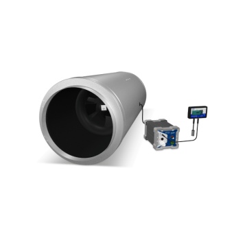 Ventilator turbină izolat fonic CAN ISO-MAX - ventilator tubular diagonal antifonat cu sistem rotor-stator