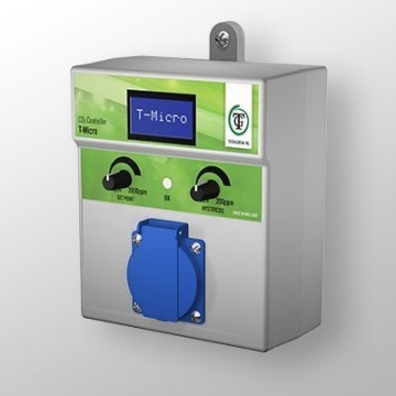 Controler CO2 Techgrow T-Micro - controler digital compact pentru monitorizarea și dozarea CO2