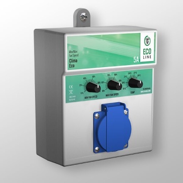 Controler TechGrow Clima Eco 5A - pentru temperatura și viteza ventilatorului