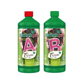 Dutchpro Soil Grow A+B - îngrășământ pentru sol destinat etapei de creștere (apă dură)